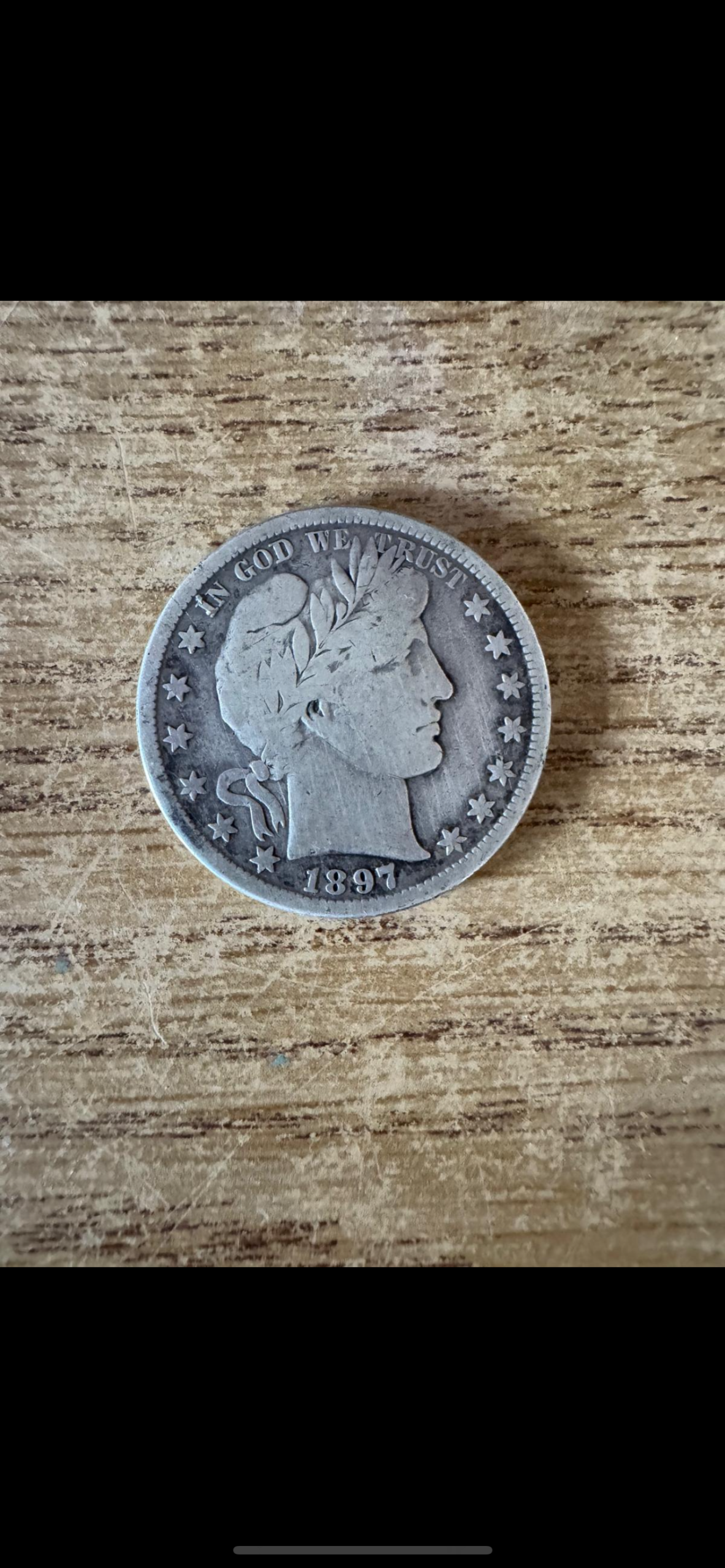 1897 S half dollar coin - Image 2
